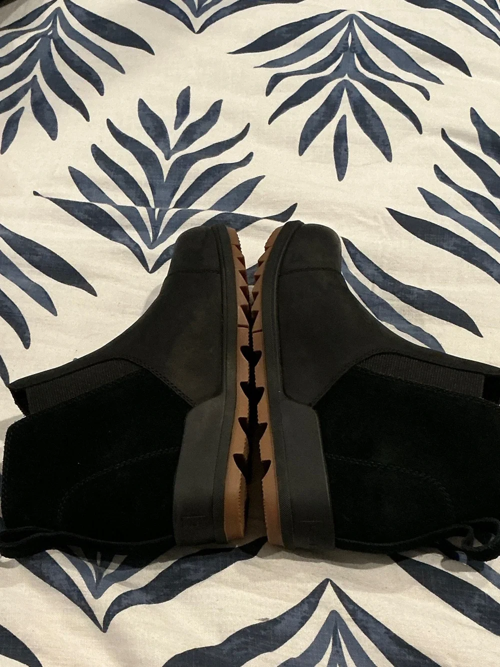 Sorel Black Evie Suede Pull-On Wedge Bootie new without box